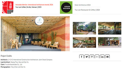 TRUC LAM RESTAURANT CONSTRUCTION WON THE 2024 INTERNATIONAL ARCHITECTURE AWARD