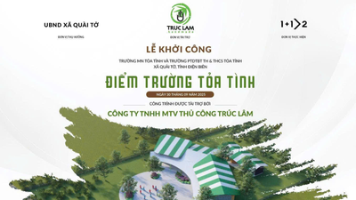 GROUNDBREAKING CEREMONY OF TOA TINH INTERLEVEL SCHOOL, QUAI TO COMMUNE, DIEN BIEN PROVINCE