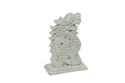 Hand-sculpture vertical stone dragon 3 colors