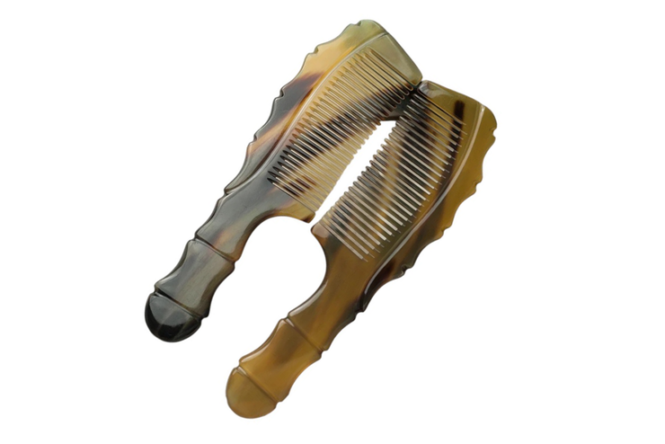 Horn Comb- Bamboo-shaped back