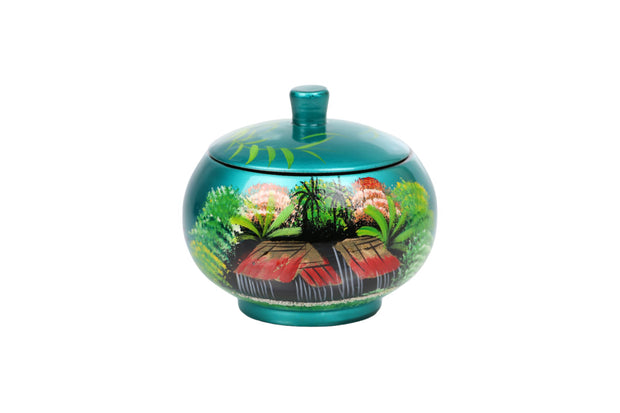 Lacquer jar with lid (8 cm diameter)