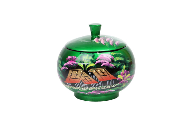 Lacquer jar with lid (8 cm diameter)