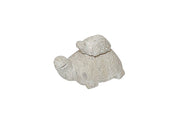 Handcrafted stone sculpture pair of mother & child turtle