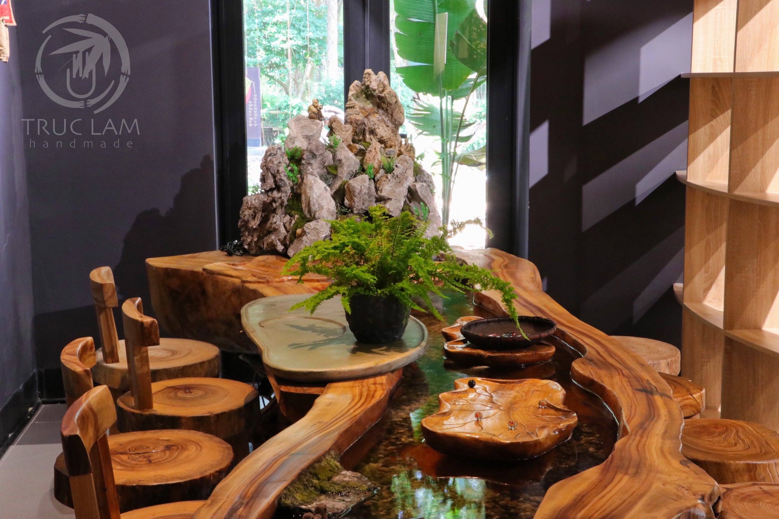 Unique Long Table Made From Natural Perennial Wood – TrucLam