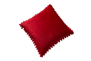 Velvet Cushion Cover With Decorative Tassel Balls