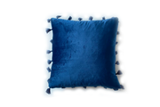 Velvet Cushion Cover With Decorative Tassels