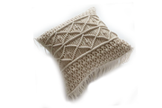 Hand-Woven Cotton Thread Cushion Cover