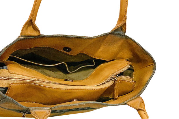 Cow Leather Tote Handbag 8140