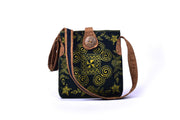 Square Sling Bag with Traditional Hand Drawn Batik Pattern