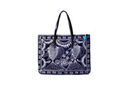 Flat Bag with Traditional Hand Drawn Batik Pattern