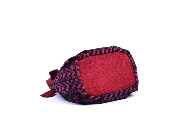Bunny Ear Bag with Traditional Hand Drawn Batik Pattern