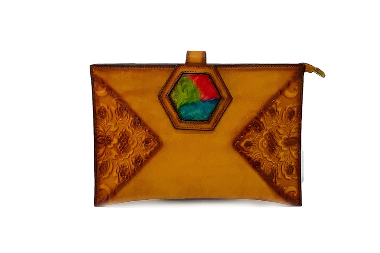 Cow Leather Wallet With Multi Colors 8245