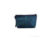 Brocade Purse with Sewn Fringe and Traditional Brocade Pattern