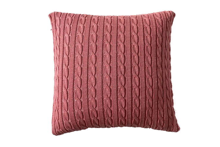 Big Twist Knitting Square Decorative Cushion Cover