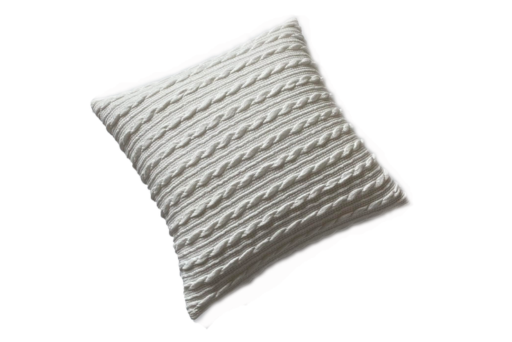 Small Twist Knitting Square Decorative Cushion Cover