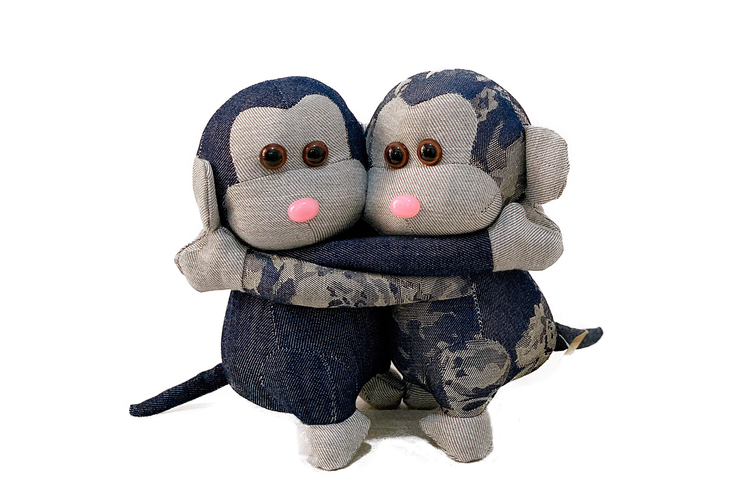 Stuffed Twins Monkey