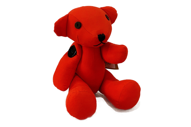Stuffed Bear Made Of Floral Cotton Fabric - Size M