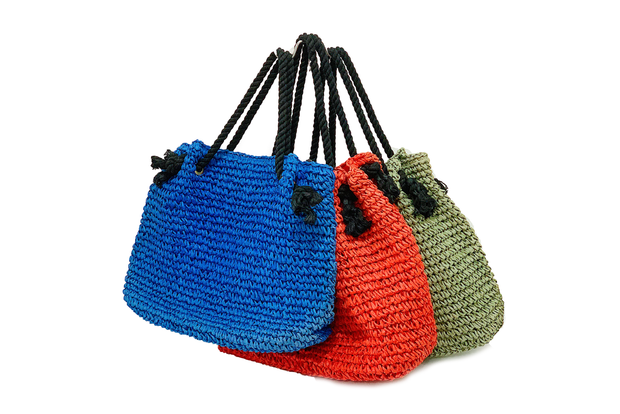 Seagrass Bag With Braided  Leather Ring Straps